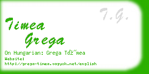 timea grega business card